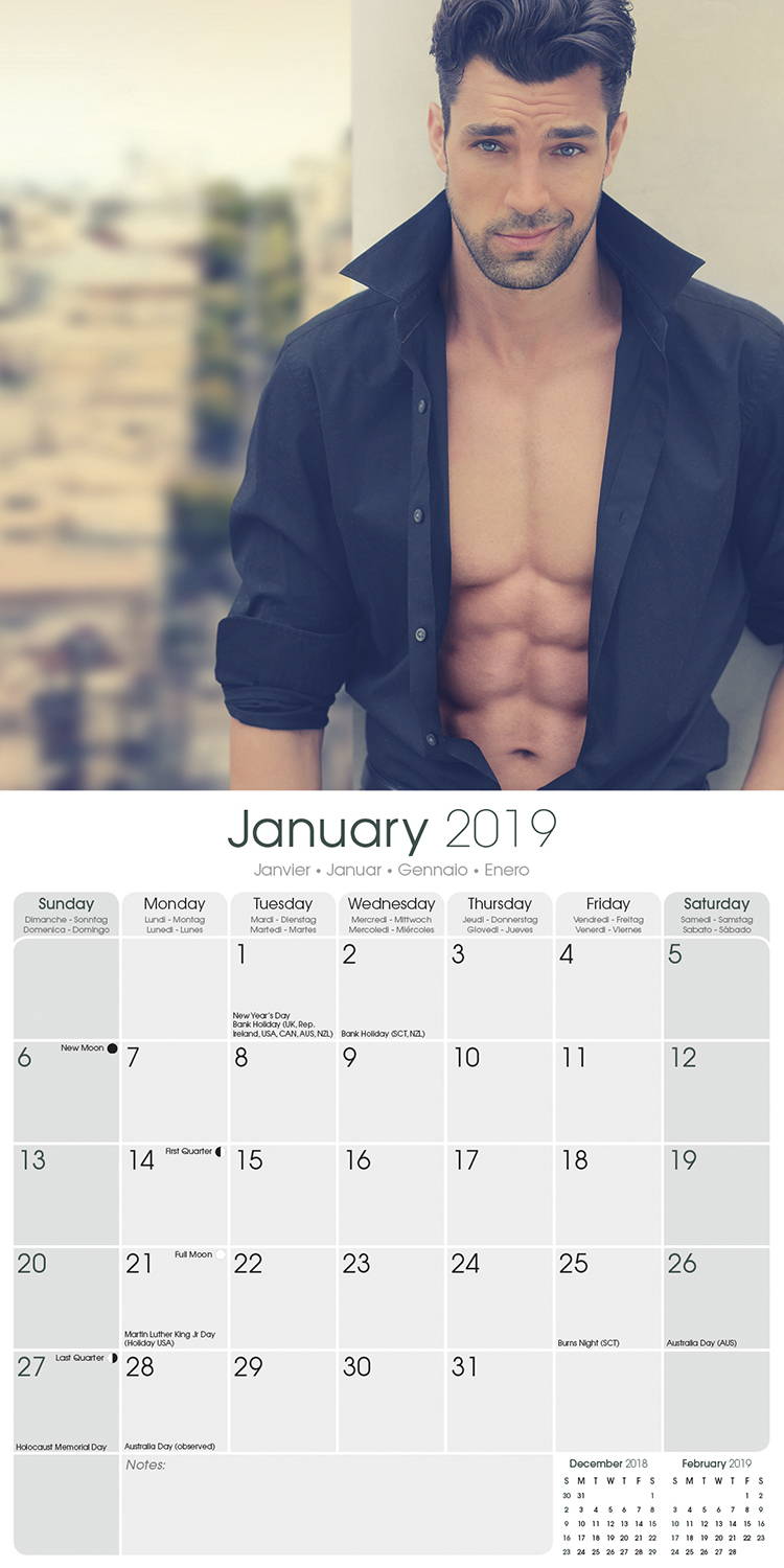 Guys Calendar, Model Calendars MegaCalendars