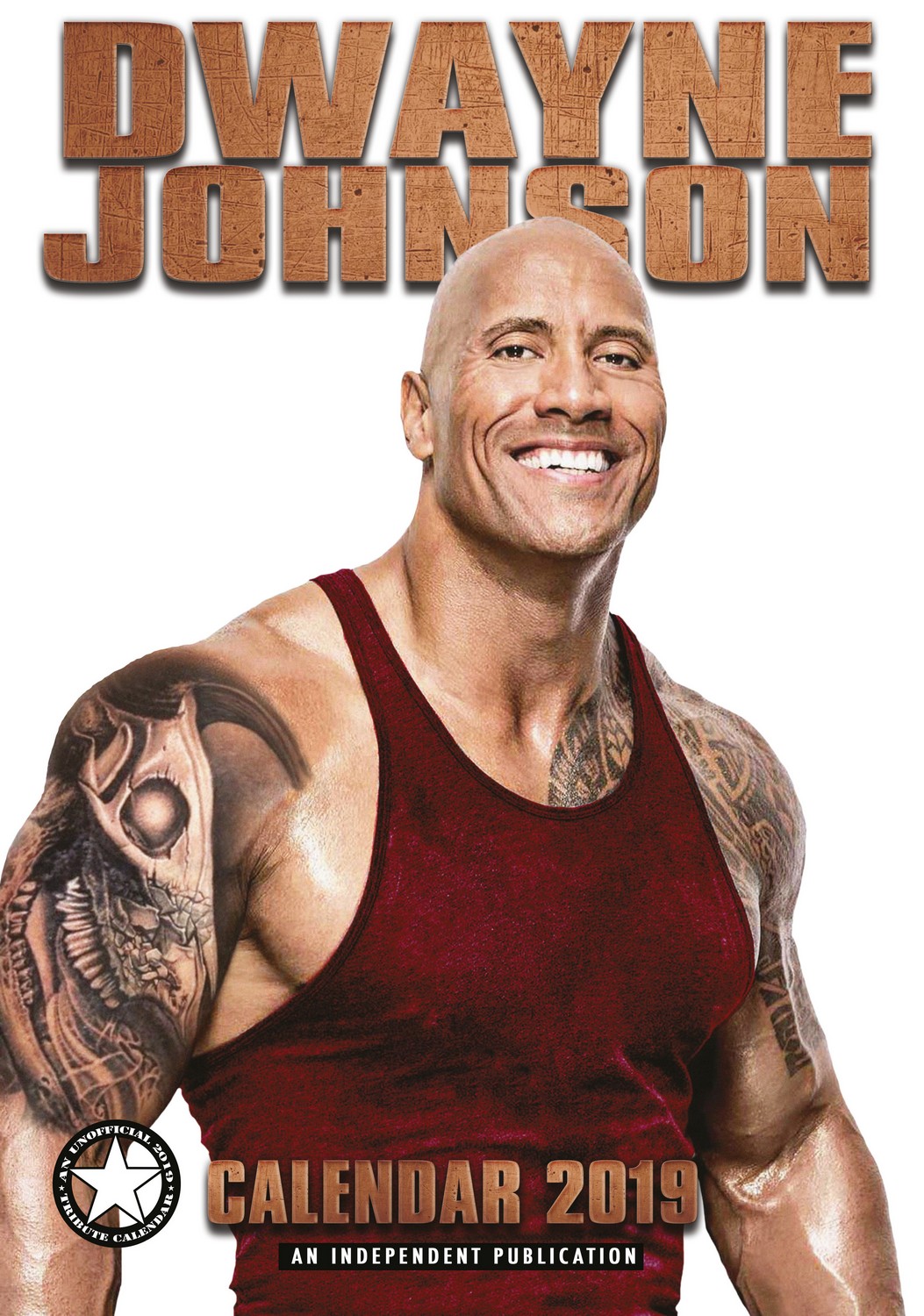 Dwayne Johnson Celebrity Wall Calendar 2019 Celebrity Calendars