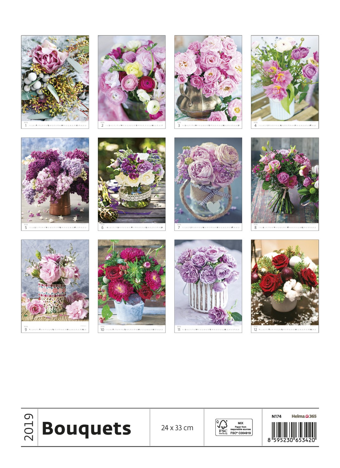 Bouquets Calendar 2019 Flower Calendars