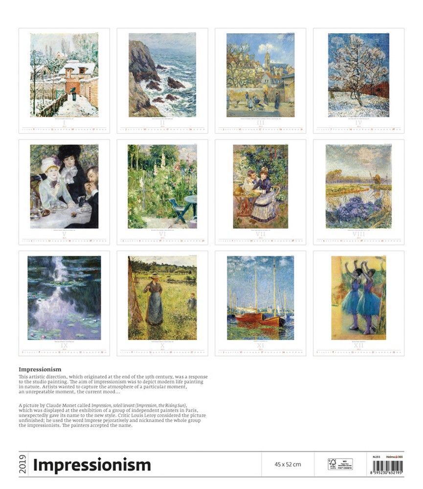 impressionism-wall-calendar-2019-art-architecture